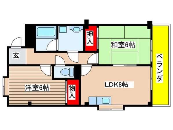 ア－バンライフの物件間取画像